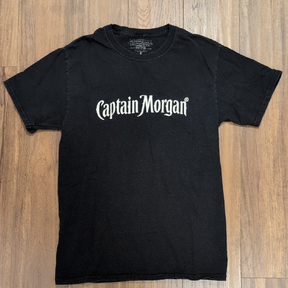 Captain Morgan Black Crew Neck T-Shirt